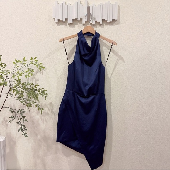 Elliatt Camo Halter Backless Satin Mini Dress Size Small NWT - Picture 3 of 9